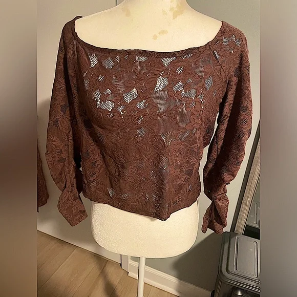 Free People In Rotation Lace Layering Top NWOT - Picture 5 of 7